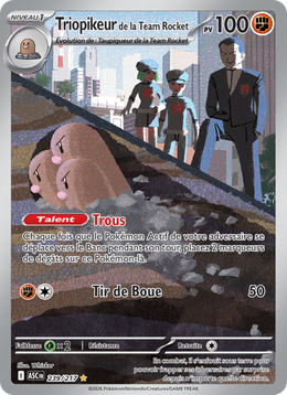 Triopikeur de la Team Rocket - Team Rocket's Dugtrio - Héros Transcendants 239