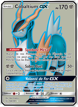 Cobaltium GX 168/196 — Pokémon Duo de Choc (TEU)