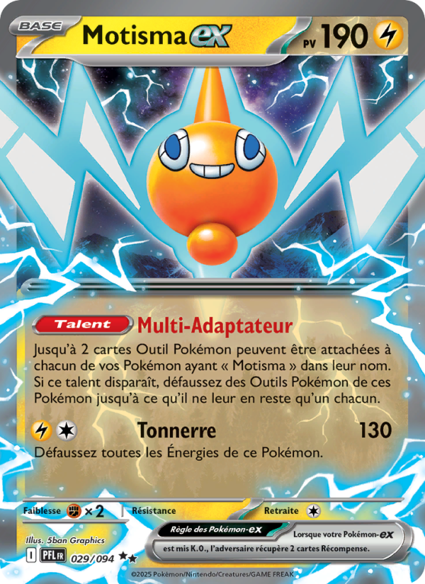 Motisma-ex - Rotom ex - Flammes Fantasmagoriques 029