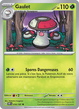 Gaulet 010/230 Pokémon Flammes Obsidiennes (EV03)