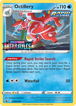 Octillery SWSH089/PROMO — Pokémon Promo Épée et Bouclier (SWSHP)