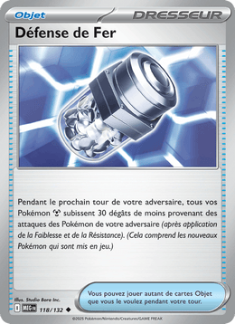 Défense de Fer 118/188 Pokémon Méga-Évolution (ME01)