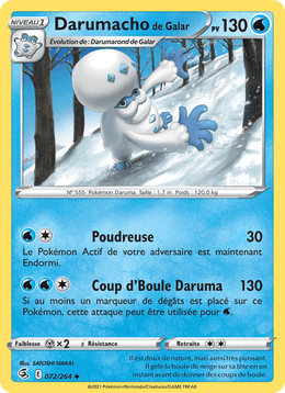 Darumacho de Galar 72/284 Pokémon Poing de Fusion (FST)