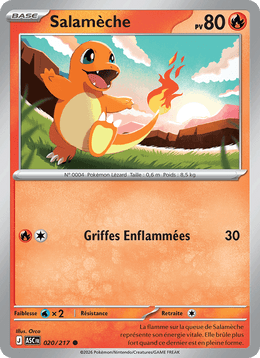 Salamèche 020/295 Pokémon Héros Transcendants (ME2.5)