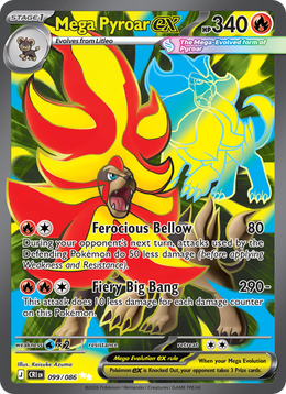 Méga-Némélios-ex 99/86 — Pokémon Chaos Ascendant (ME04)