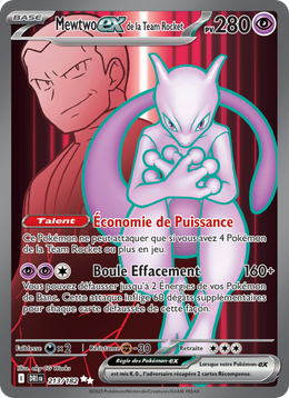 Mewtwo-ex de la Team Rocket - Team Rocket's Mewtwo ex - Rivalités Destinées 213