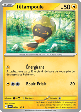 Têtampoule 074/230 Pokémon Flammes Obsidiennes (EV03)