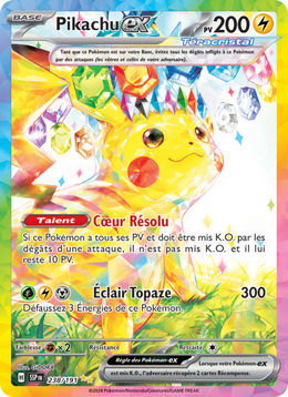 Pikachu-ex - Pikachu ex - Étincelles Déferlantes 238