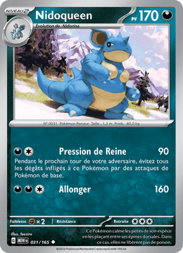 Nidoqueen 031/207 Pokémon 151 (MEW)