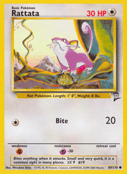 Rattata 89/130 Pokémon Base Set 2 (B2)