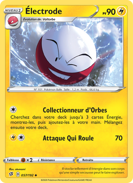 Électrode 57/209 Pokémon Clash des Rebelles