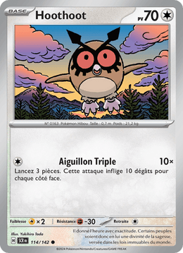 Hoothoot 114/175 Pokémon Couronne Stellaire (EV07)