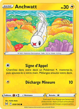 Anchwatt 059/217 Pokémon Origine Perdue (LOR)