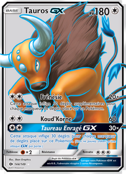 Tauros GX 144/163 — Pokémon Soleil et Lune (SUM)