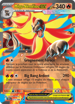 Méga-Némélios-ex 015/122 Pokémon Chaos Ascendant (ME04)