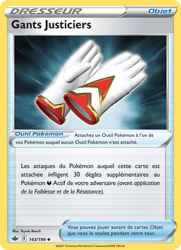 Gants Justiciers 143/233 Pokémon Règne de Glace (CRE)