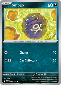 Smogo 091/190 Pokémon Aventures Ensemble (EV09)