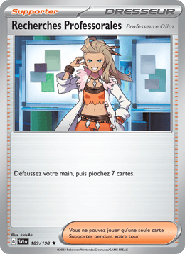 Recherches Professorales 189/258 Pokémon Écarlate et Violet (EV01)
