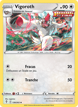 Vigoroth 130/237 Pokémon Évolution Céleste (EVS)
