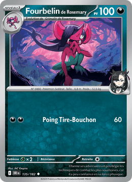 Fourbelin de Rosemary 135/244 Pokémon Rivalités Destinées (EV10)
