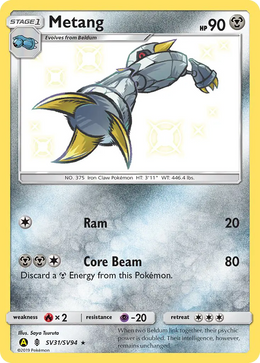 Métang SV31/94 — Pokémon Destinées Occultes Coffre Étincelant (SMA)