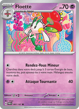 Floette 087/226 Pokémon Mascarade Crépusculaire (EV06)