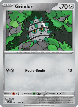 Grindur 062/122 Pokémon Chaos Ascendant (ME04)