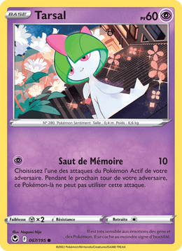 Tarsal 067/215 Pokémon Tempête Argentée (SIT)