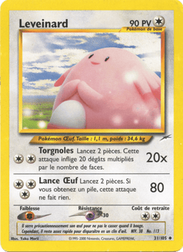 Leveinard 31/113 Pokémon Neo Destiny (N4)
