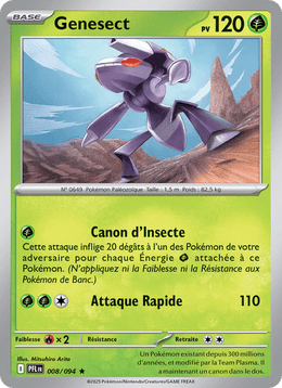 Genesect 008/130 Pokémon Flammes Fantasmagoriques (ME02)