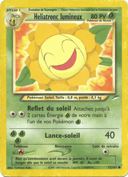 Heliatronc lumineux 72/113 Pokémon Neo Destiny (N4)