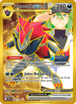 Zoroark-ex de N - N's Zoroark ex - Aventures Ensemble 189
