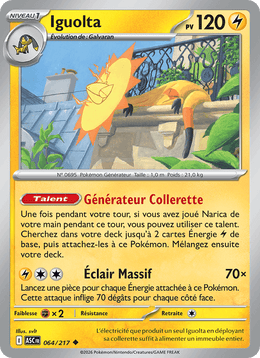 Iguolta 064/295 Pokémon Héros Transcendants (ME2.5)