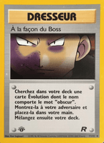 À la façon du Boss 73/83 Pokémon Team Rocket (RO)