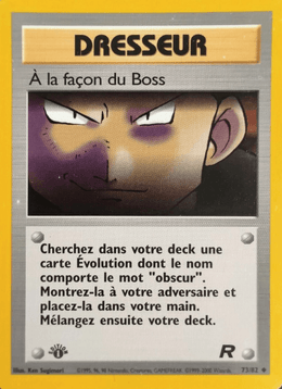 À la façon du Boss 73/83 Pokémon Team Rocket (RO)