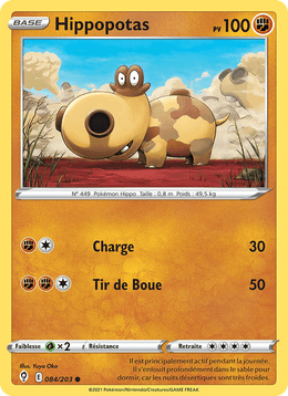 Hippopotas 84/237 Pokémon Évolution Céleste (EVS)