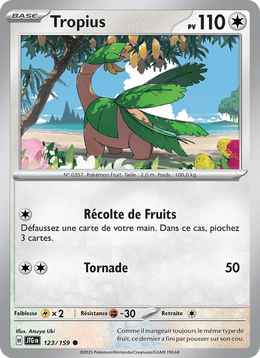 Tropius 123/190 Pokémon Aventures Ensemble (EV09)