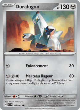 Duralugon 106/175 Pokémon Couronne Stellaire (EV07)