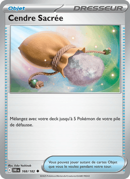 Cendre Sacrée 168/244 Pokémon Rivalités Destinées (EV10)