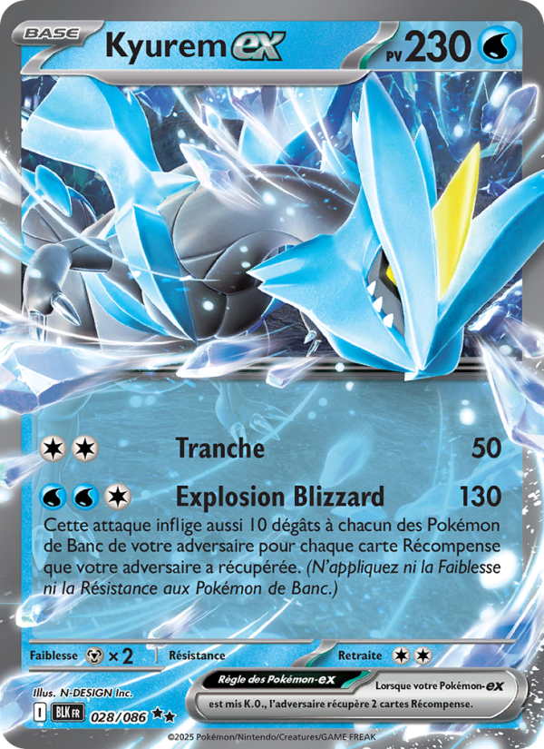 Kyurem-ex 028/86 — Pokémon Foudre Noire (BLK)