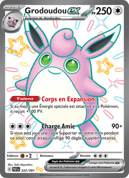 Grodoudou-ex 222/245 Pokémon Destinées de Paldea (EV4.5)