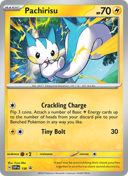 Pachirisu 158/PROMO — Pokémon Promo Écarlate et Violet (SVP)