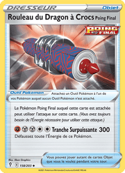 Rouleau du Dragon à Crocs Poing Final 158/237 Pokémon Évolution Céleste (EVS)