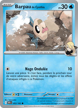 Barpau de Cynthia 052/244 Pokémon Rivalités Destinées (EV10)