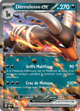 Démolosse-ex - Houndoom ex - Flammes Obsidiennes 134