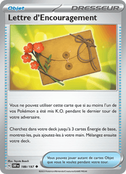 Lettre d'Encouragement 189/230 Pokémon Flammes Obsidiennes (EV03)