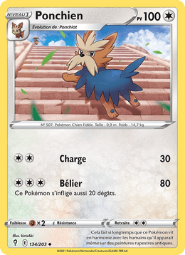 Ponchien 134/237 Pokémon Évolution Céleste (EVS)