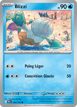 Blizzi 059/244 Pokémon Rivalités Destinées (EV10)