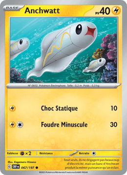 Anchwatt 067/230 Pokémon Flammes Obsidiennes (EV03)