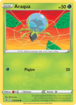 Araqua 19/284 Pokémon Poing de Fusion (FST)